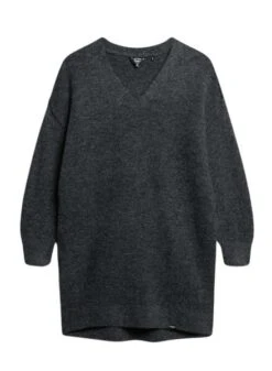 Robe Superdry V Neck Knit Gris Pour Femme 9 Robe Superdry V Neck Knit Gris Pour Femme -Jolie Boutique gallery M160089 5