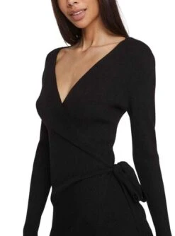 Robe Vila Vicomfy Noire Pour Femme -Jolie Boutique gallery M160382 3