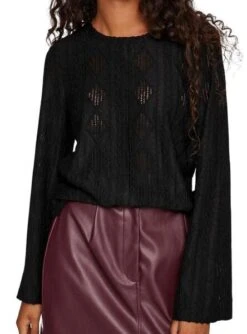 T-Shirt Vila Visindy Noire Pour Femme -Jolie Boutique gallery M160638 4