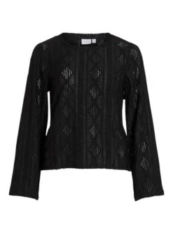 T-Shirt Vila Visindy Noire Pour Femme -Jolie Boutique gallery M160638 5