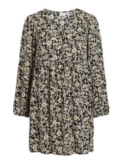 Robe Vila Vipil Noire Pour Femme -Jolie Boutique gallery M160641 4