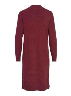 Robe Vila Viril Crew Neck Bordeaux Pour Femme -Jolie Boutique gallery M160644 6