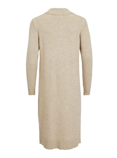 Robe Vila Viril Crew Neck Beige Pour Femme 5 Robe Vila Viril Crew Neck Beige Pour Femme – Image 5