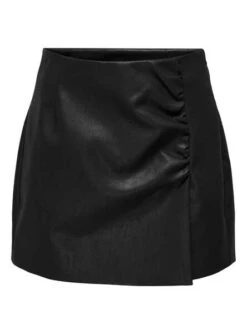 Jupe Only Oui Faux Leather Noire Pour Femme