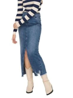 Jupe ONLY Emma Life Bleue Pour Femme -Jolie Boutique gallery M161898 3