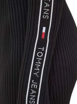 Robe Tommy Jeans Taping Noire Pour Femme -Jolie Boutique gallery M162157 5