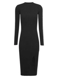 Robe Tommy Jeans Taping Noire Pour Femme -Jolie Boutique gallery M162157 6