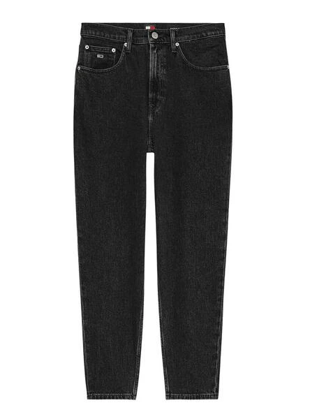 Pantalon Tommy Jeans Mom Slim Noire Pour Femme 1 Pantalon Tommy Jeans Mom Slim Noire Pour Femme