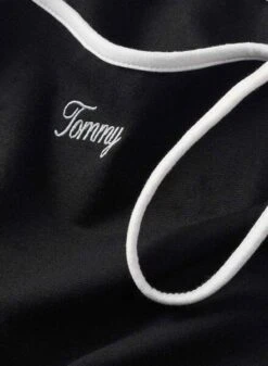Maillot Tommy Jeans Slim Script Binding Noir Pour Femme -Jolie Boutique gallery M162185 jWqjQyPz
