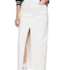 Jupe En Jean Tommy Jeans Claire Blanche Longue Pour Femme