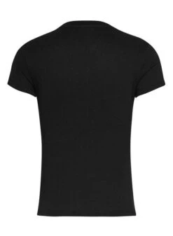 T-shirt Tommy Jeans Slim Essential Noir Femme -Jolie Boutique gallery M162207 5