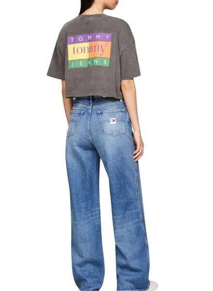 Maillot Tommy Jeans Oversize Summer Gris Pour Femme 2 Maillot Tommy Jeans Oversize Summer Gris Pour Femme – Image 2