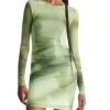 Robe Calvin Klein Illuminé Vert Femme
