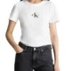 T-Shirt Calvin Klein Jeans Jumpsuitlogo Slim Blanc