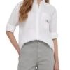 Chemise Calvin Klein Woven Label Blanc Femme