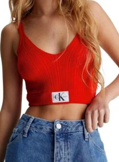 Top Calvin Klein Label Rouge Pour Femme -Jolie Boutique gallery M162474 3