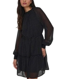 Robe Only Isabelle Topos Noire Pour Femme -Jolie Boutique gallery M162608 3