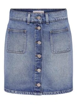 Jupe Only Heather Bleue Pour Femme -Jolie Boutique gallery M162630 3