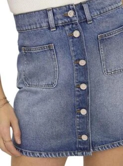 Jupe Only Heather Bleue Pour Femme -Jolie Boutique gallery M162630 5