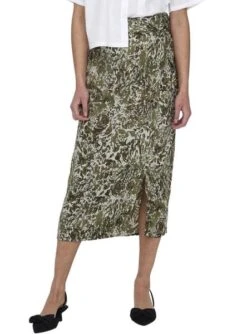 Jupe Only Saule Midi Vert Pour Femme