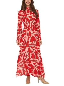 Robe Only Helena Rouge Pour Femme