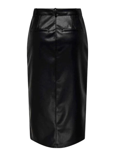 Jupe Only Heidi Similicuir Noire Pour Femme 2 Jupe Only Heidi Similicuir Noire Pour Femme – Image 2
