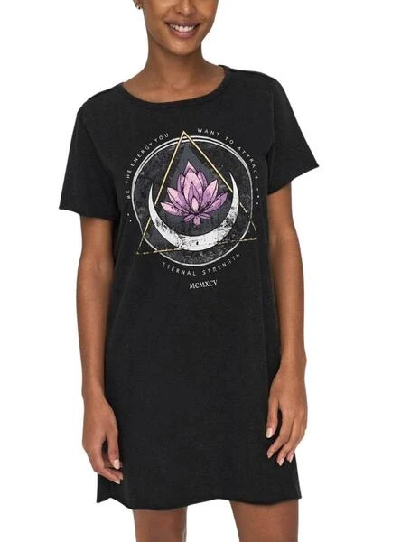 Robe Only Lucy Noire Pour Femme 4 Robe Only Lucy Noire Pour Femme – Image 4