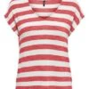 Débardeur Only Lira Life Rose à Rayures Pour Femme