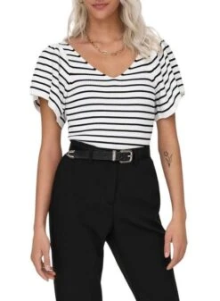 T-shirt Only Leelo Blanc Pour Femme