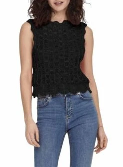 Haut Seulement Crochet Noir Lune Pour Femme