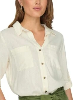 Chemise Only Yasmin Blanc Pour Femme -Jolie Boutique gallery M162952 s9PF30ok