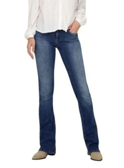 Pantalon Jeans Only Blush évasé Bleu Pour Femme