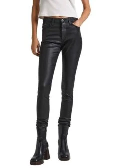 Pantalon Pepe Jeans Regent Skinny Noire Pour Femme