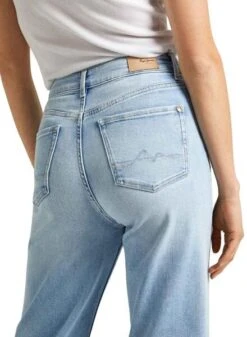 Jean Large Jambe Pepe Jeans En Denim Clair -Jolie Boutique gallery M163103 3