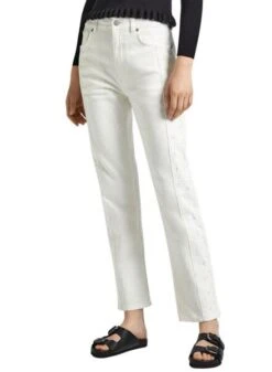 Jean Pepe Jeans Droit Blanc Pour Femme