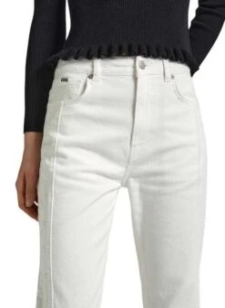 Jean Pepe Jeans Droit Blanc Pour Femme -Jolie Boutique gallery M163109 McZRA2cj