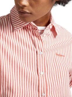 Chemise Pepe Jeans Bryce Rayures Rouge Pour Femme -Jolie Boutique gallery M163124 3