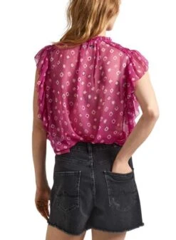 Blouse Pepe Jeans Marley Rose Pour Femme -Jolie Boutique gallery M163126 N7f05Hme