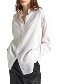 Chemise Pepe Jeans Philly Blanc Pour Femme -Jolie Boutique gallery M163128 3