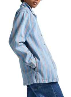 Chemise Pepe Jeans River Bleu Pour Femme -Jolie Boutique gallery M163137 Lm6pzJtp