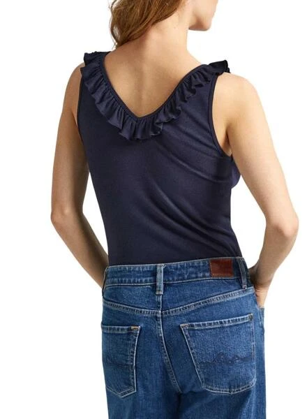 Maillot Pepe Jeans Leire Bleu Marine Pour Femme 2 Maillot Pepe Jeans Leire Bleu Marine Pour Femme – Image 2