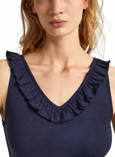 Maillot Pepe Jeans Leire Bleu Marine Pour Femme 3 Maillot Pepe Jeans Leire Bleu Marine Pour Femme – Image 3