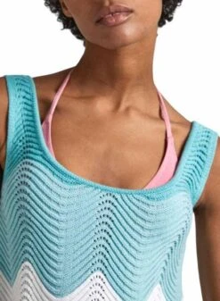 Top Pepe Jeans Galea Azul Pour Femme -Jolie Boutique gallery M163200 S11T3ZGH