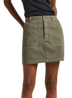 Jupe Pepe Jeans Mini Becky Vert Pour Femme