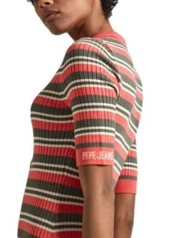 Robe Pepe Jeans Gabriella Rayures Pour Femme -Jolie Boutique gallery M163221 4