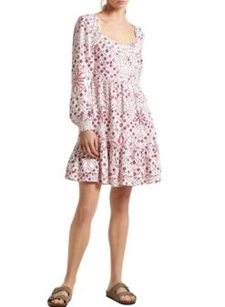 Robe Pepe Jeans Doxa Courte Imprimée Pour Femme -Jolie Boutique gallery M163229 3