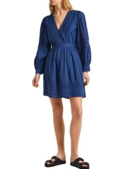 Robe Pepe Jeans Susi Bleue Pour Femme