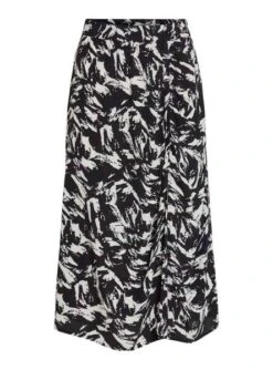 Jupe Vila Viboa Noire Et Blanc Pour Femme 8 Jupe Vila Viboa Noire Et Blanc Pour Femme -Jolie Boutique gallery M163473 4