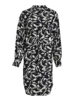 Robe Vila Viboa Blanc Et Noire Pour Femme -Jolie Boutique gallery M163474 1