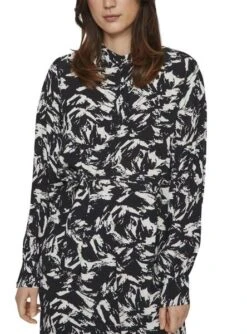 Robe Vila Viboa Blanc Et Noire Pour Femme -Jolie Boutique gallery M163474 TBog0Nw5